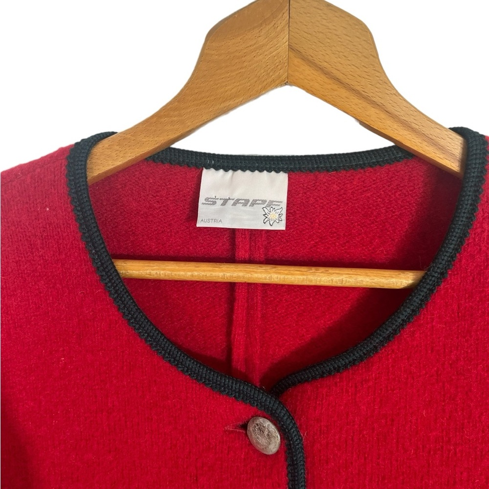 VINTAGE Channel style Wool Lady Jacket - Picture 3 of 5